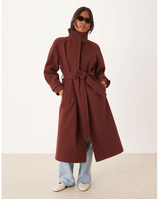 ASOS Red Asos design petite – eleganter longline-trenchcoat