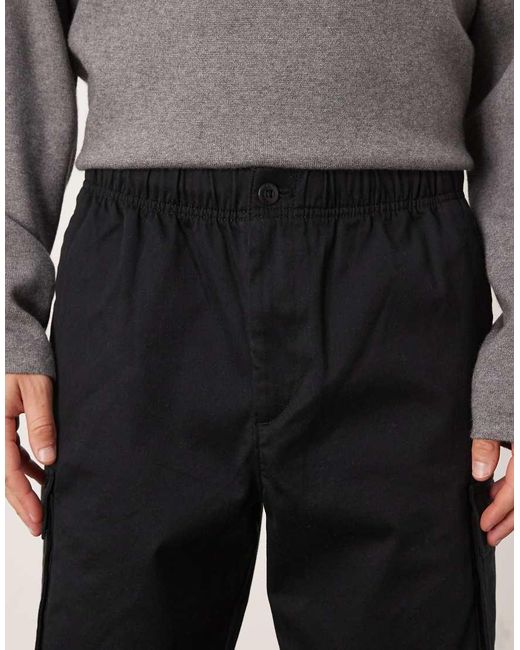 Pantaloni Cargo Dritti Neri di Calvin Klein in Black da Uomo