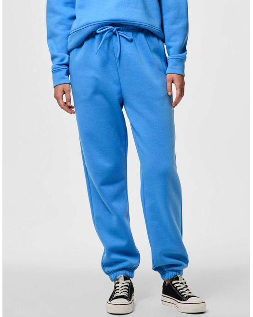 Pantalon Pieces en coloris Blue