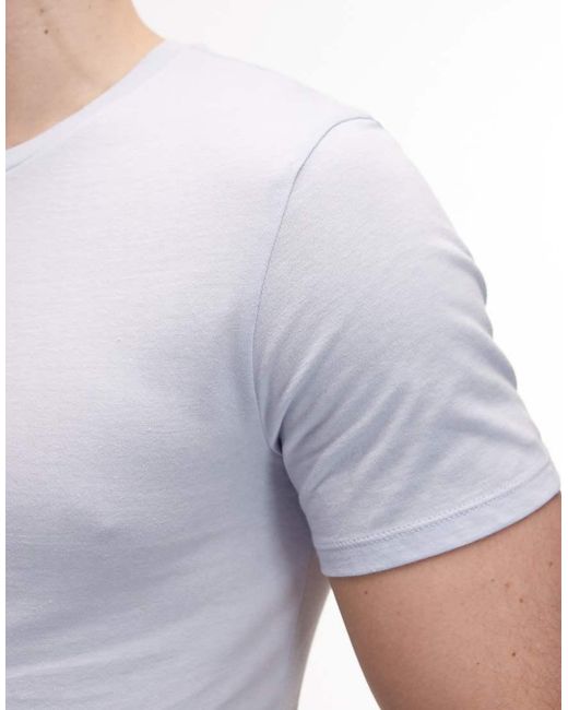 Lacoste Blue 3 Pack Loungewear T-shirts for men