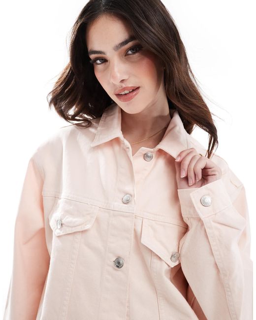 ASOS Pink Denim Western Jacket