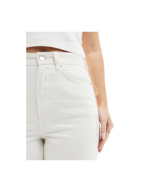 ASOS White Hourglass Cropped 90s Straight Jean