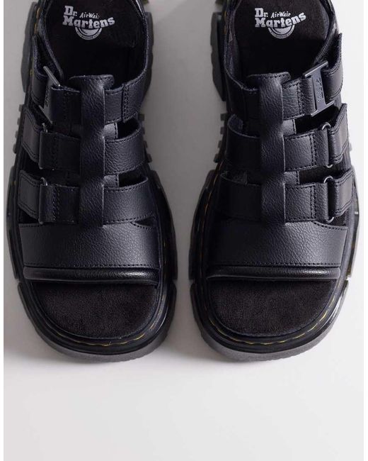 Dr. Martens Blue Mattison Three Strap Sandal