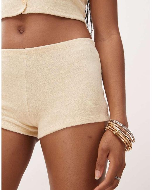Collusion Natural Towelling Micro Shorts