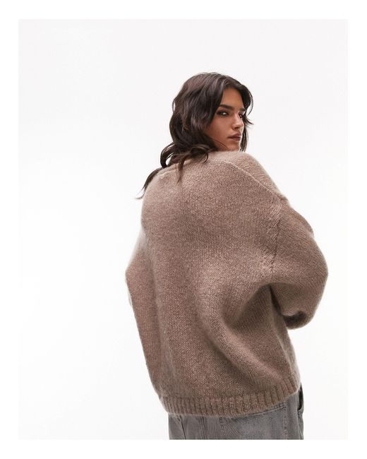 Topshop v shop neck jumper