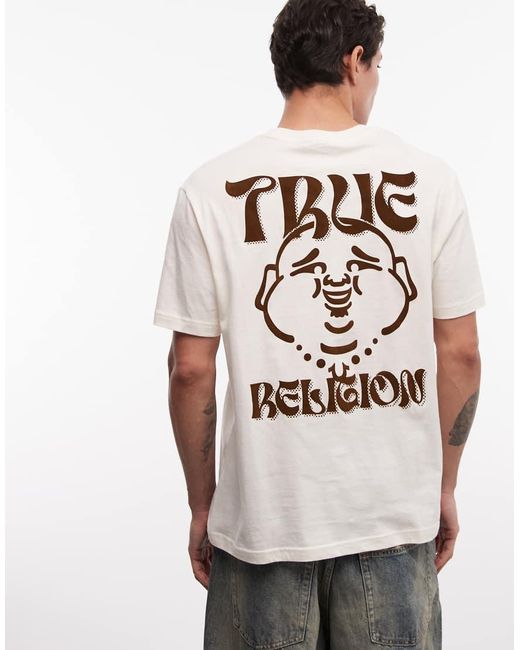 True Religion Natural Logo Buddha Face T-shirt for men