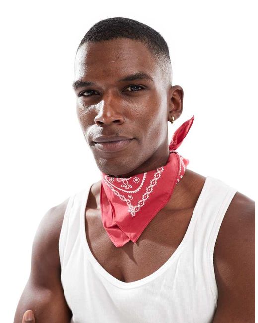 Levi's Bandana Met Paisley Motief in het White voor heren