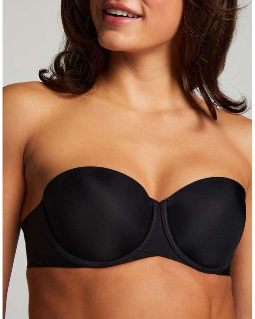 Hunkemöller Black Padded Strapless Underwired Bra