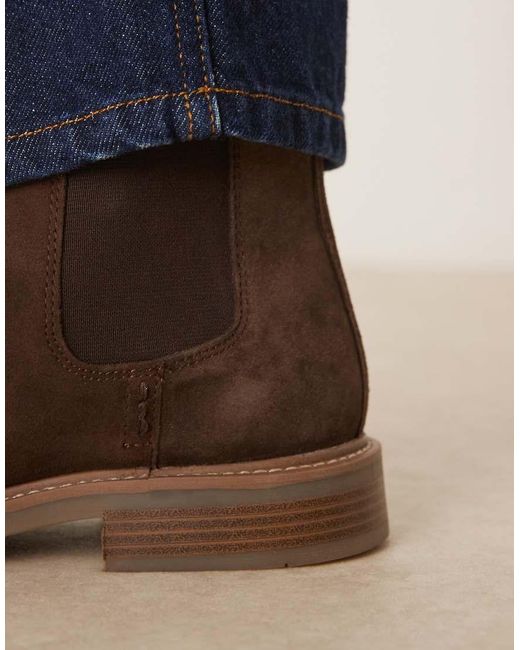 Stivaletti Chelsea Marroni di ASOS in Blue da Uomo