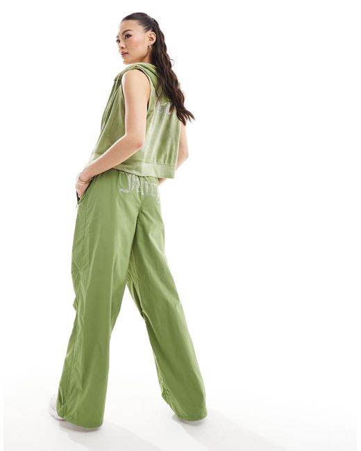 Juicy Couture Green Ayla Parachute Pants
