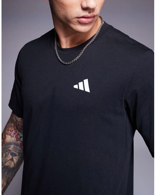 Adidas Originals Black Adidas Training Train Essentials T-Shirt for men
