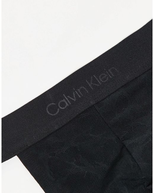 Sculpt - string Calvin Klein pour homme en coloris Black
