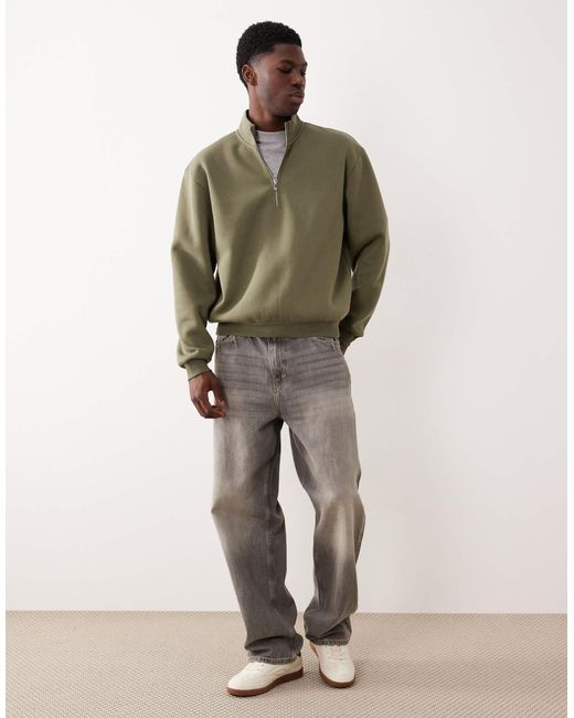 ASOS – basic-sweatshirt in Green für Herren