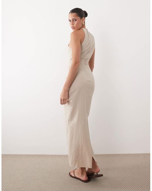 ASOS Natural Maxi Shift Dress