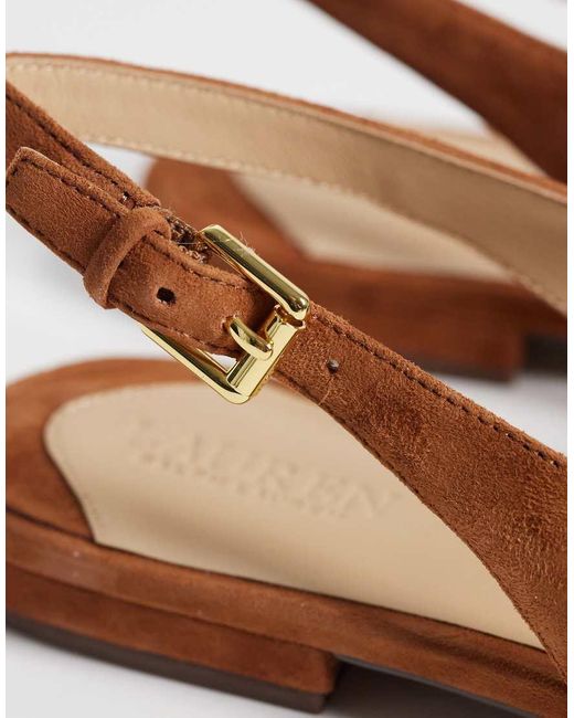 Ralph Lauren White Slingbacks