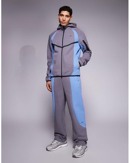 Nike Blue Tech Pro Track Sweatpants for men