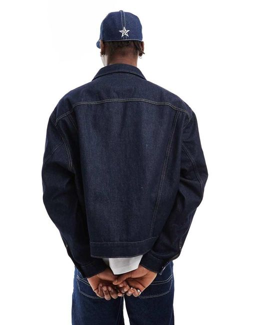 Calvin Klein Blue Relaxed Denim Jacket for men