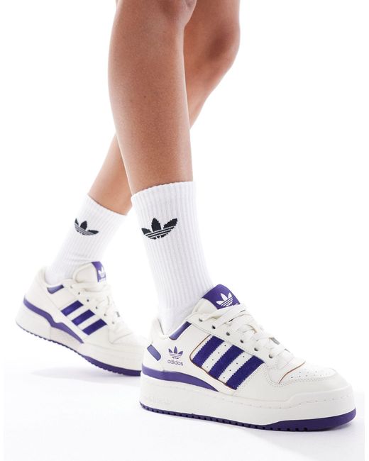 Forum bold - baskets à rayures - et violet Adidas Originals en coloris White