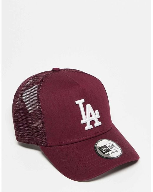 KTZ Red La Dodgers Trucker Cap