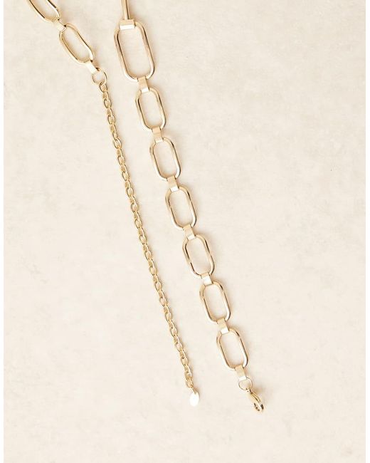 Mango Metallic Chain Belt