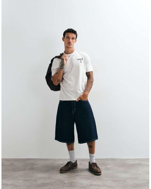 Napapijri White Whol Backprint T-shirt for men
