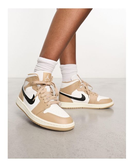 Nike Brown Air 1 mid – sneaker
