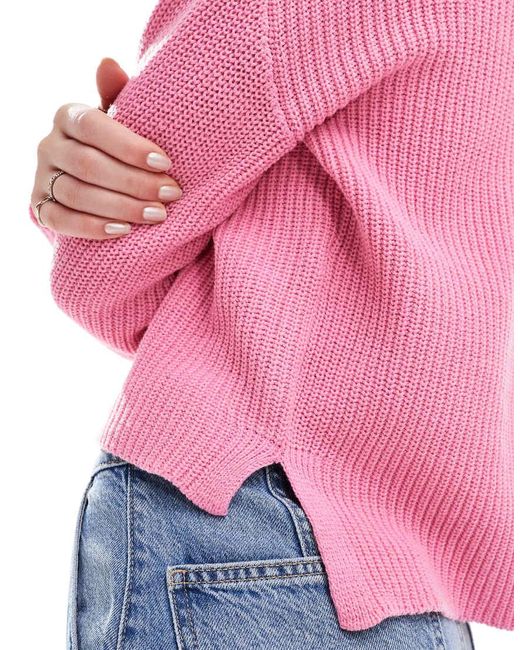 ONLY Pink Crew Neck Knitted Jumper
