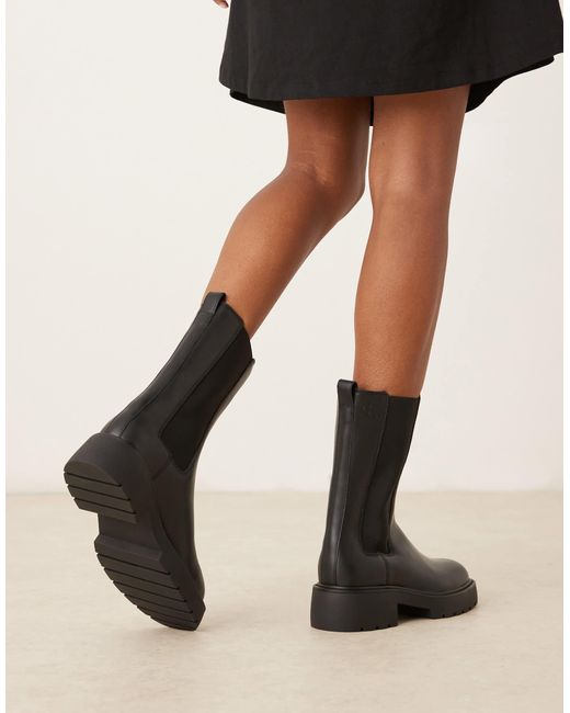 Bottines chelsea montantes et chunky Calvin Klein en coloris Black