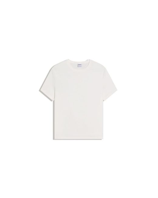 Bershka White Basic Short Sleeve T-shirt