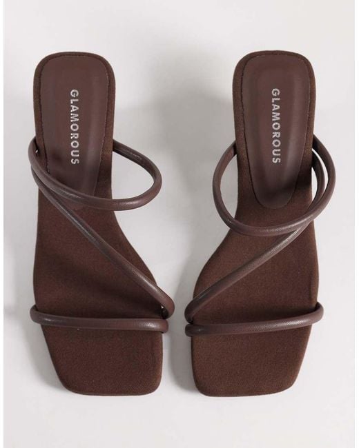 Glamorous Brown Wedge Sandals