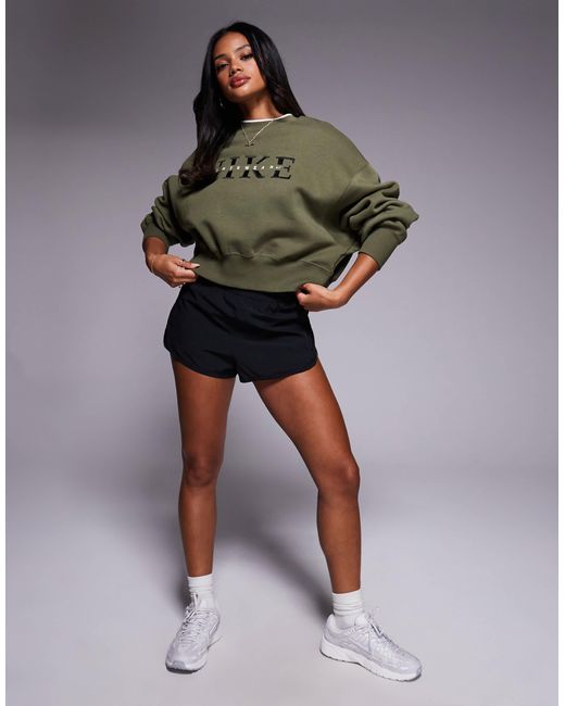 Phoenix fleece gym life - sweat en polaire à logo swoosh - kaki Nike en coloris Green