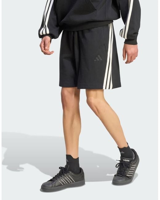 Adidas Originals Black Adidas Kit 3-stripes Short for men