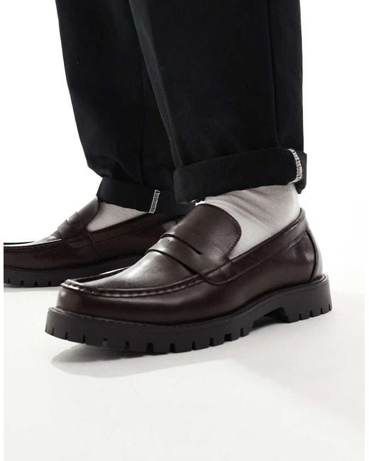 Schuh Black Ravi Loafers for men