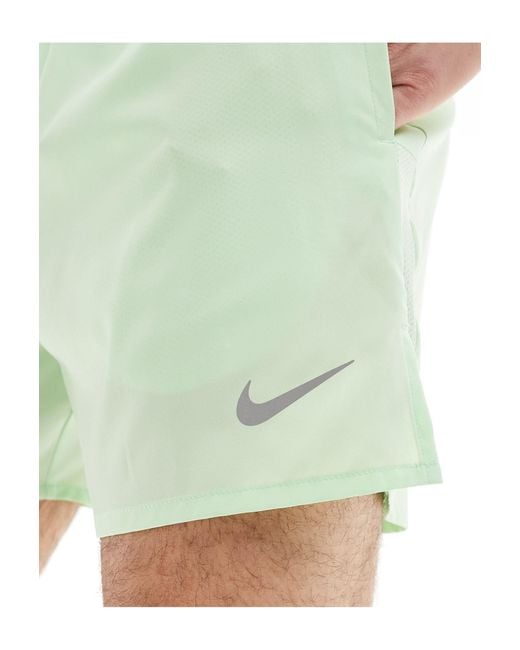 Nike White Dri-fit Challenger 5 Inch Shorts for men