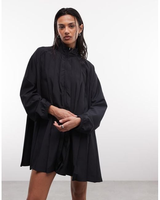 Nike Black Pleated Mini Dress