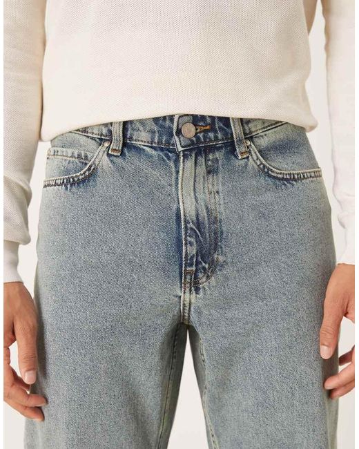 ASOS Natural Wide Flare Jeans for men