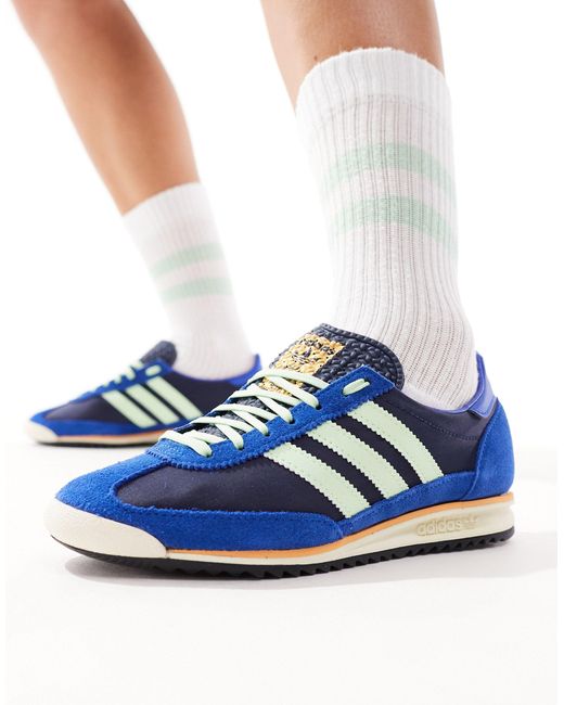 Sl 72 og - baskets - bleu et vert Adidas Originals en coloris Blue