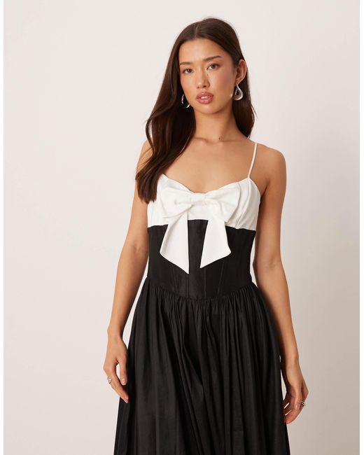 For Love & Lemons Natural – skater-midikleid