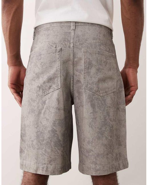 ASOS Natural Longer Length Jort for men