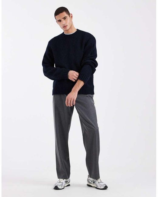 Jack & Jones Blue Oversized Sweater for men