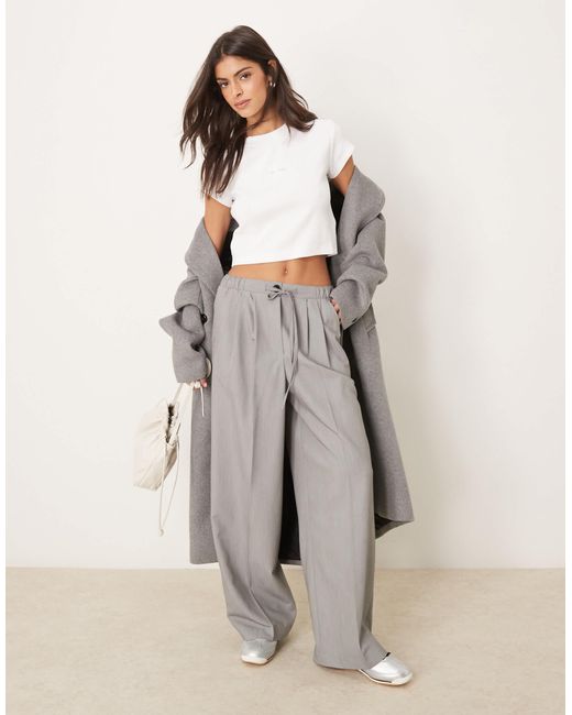 Calvin Klein White – knapp geschnittenes t-shirt