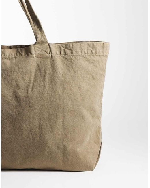 ARKET Brown Cotton Tote Bag for men