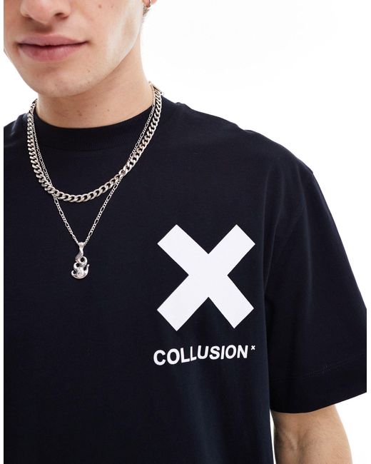 Collusion Blue – unisex-t-shirt aus baumwolle