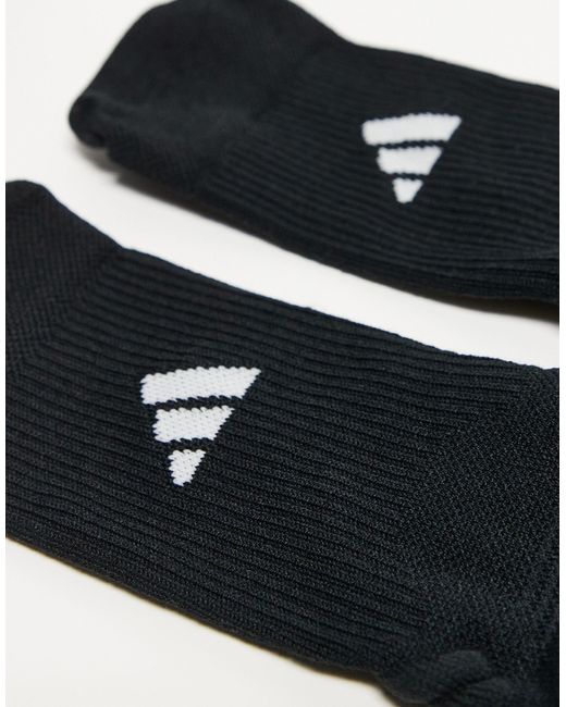 Adidas Originals Black Adidas Tennis Cushioned Crew Socks