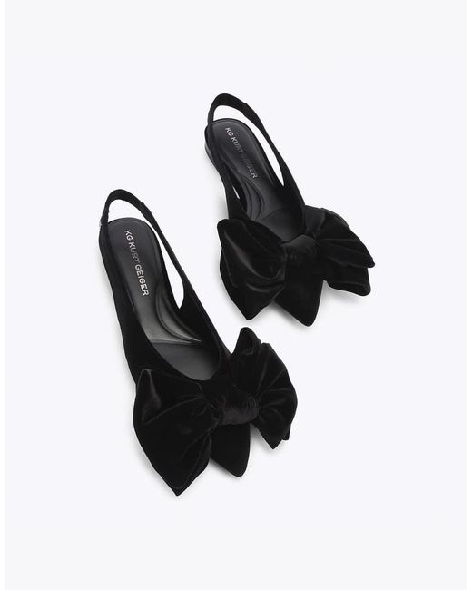 KG by Kurt Geiger Black Sophia Flat Sandals