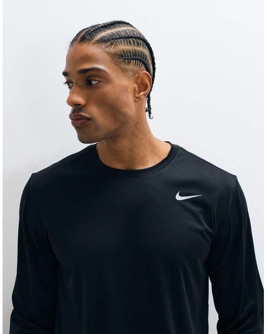 Nike Blue Flex Dri-fit Long Sleeve T-shirt for men