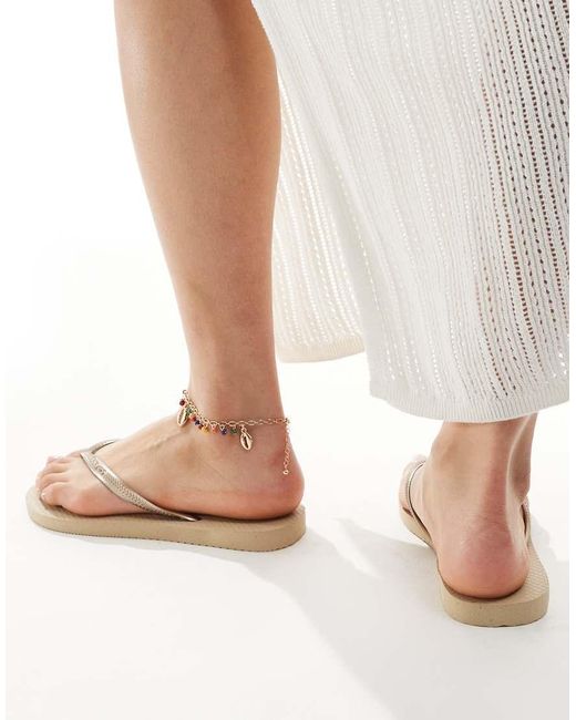 Havaianas Metallic Slim Flip Flops