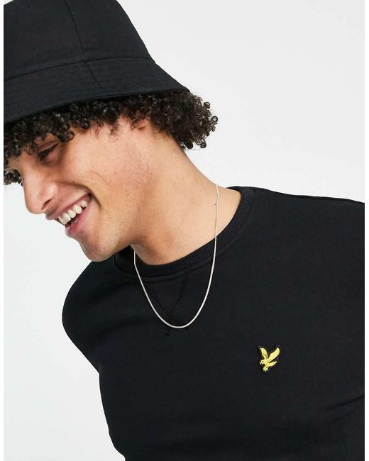 Lyle & Scott Blue Crew Neck Sweat for men