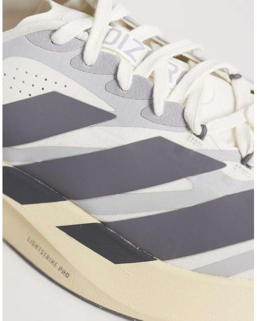 Adidas Originals White Adidas Running Adizero Evo Sl Exo Trainers for men