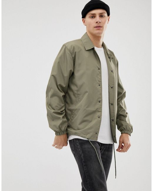 French Connection Green Nylon Summer Coach Jacket for men